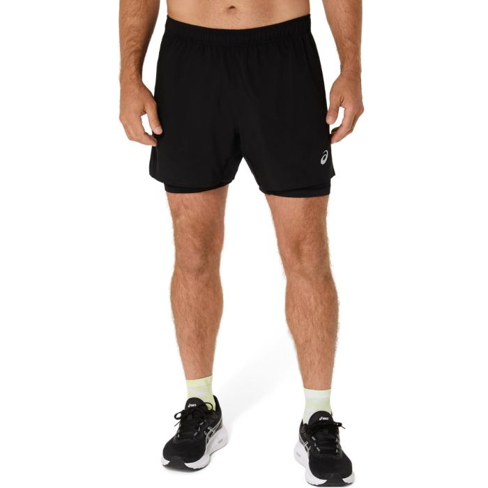 Asics Herre Shorts Core 2in1 5 Inch Shorts Sort
