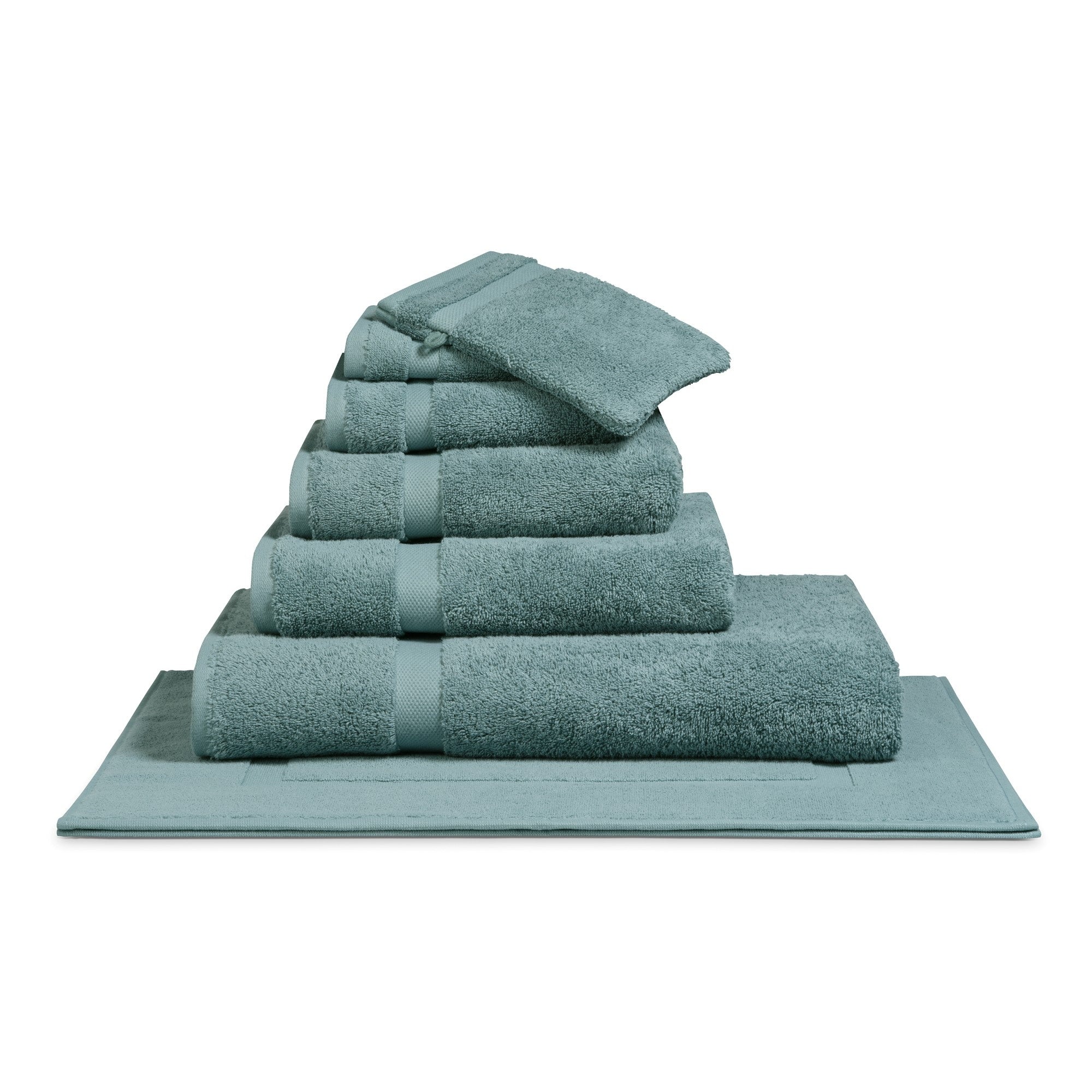 Ranger Badtextiel Mineral Blue | 90 x 180 cm | Blauw | Katoen