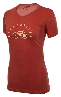T-Shirt Manches Courtes Rubb'r Randonneuse Rose Femme