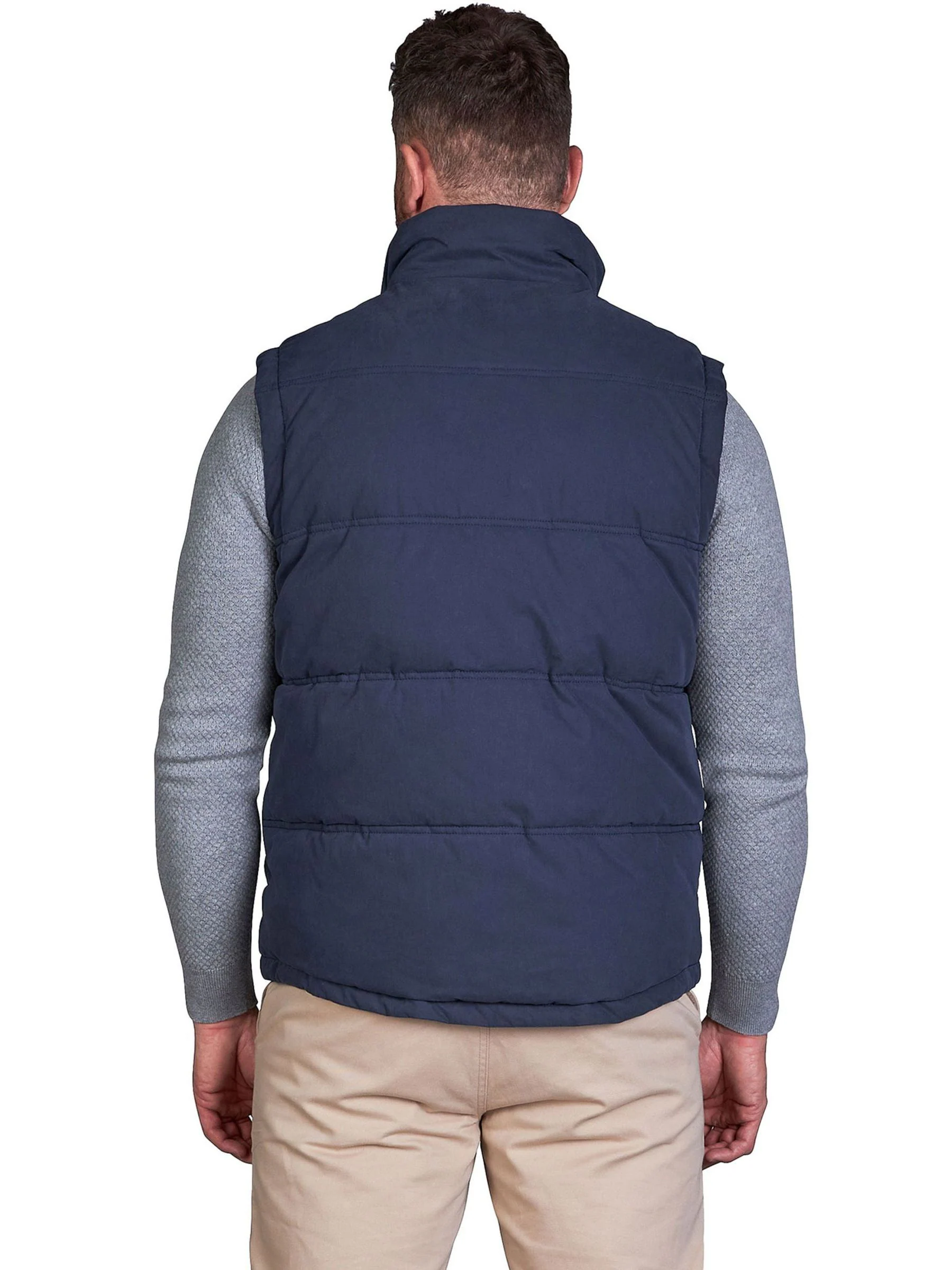 Raging Bull blauw klassiek gewatteerd gilet