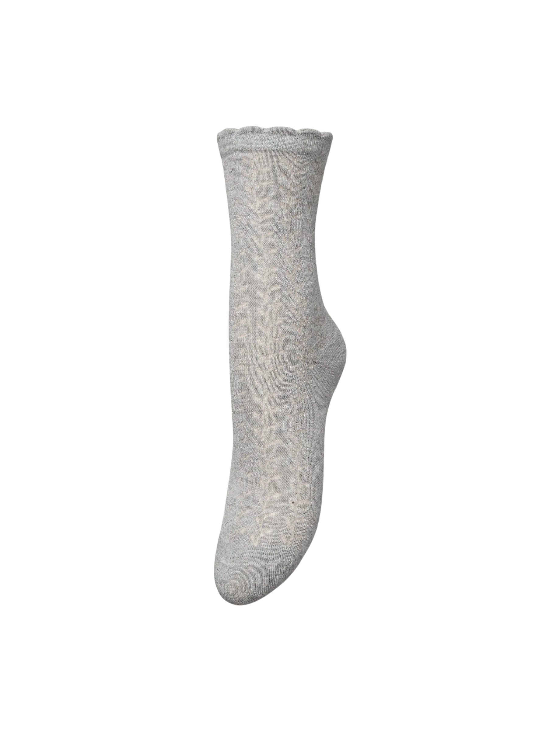 Becksöndergaard  Leofa Cotta strømper - Light Grey Melange