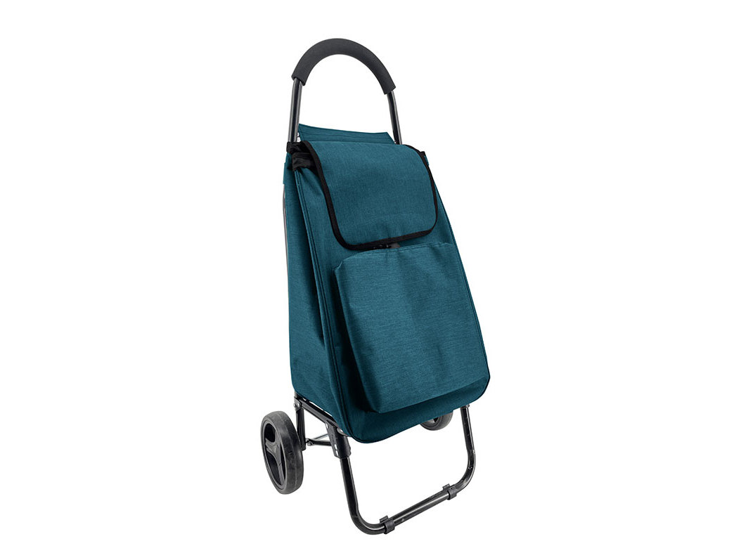CARRINHO COMPRAS ACTUEL AZUL 48L 37X30X98CM