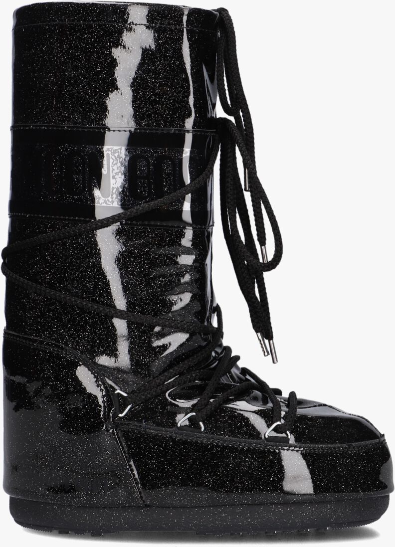 MOON BOOT zwarte moon boot  mb icon glitter