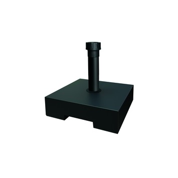 Parasolvoet beton vierkant zwart 35 kg