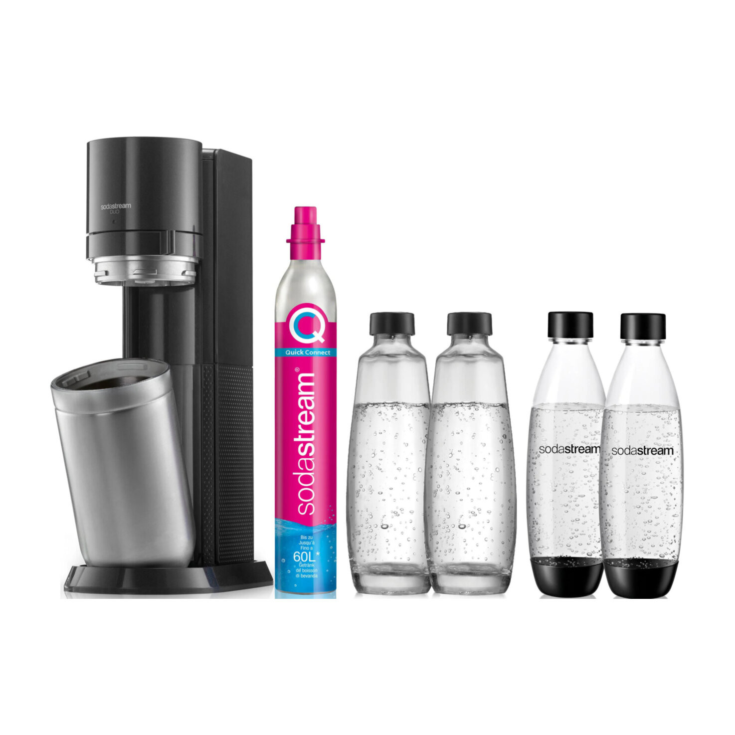 SodaStream DUO CQC Mega Pack XL schwarz