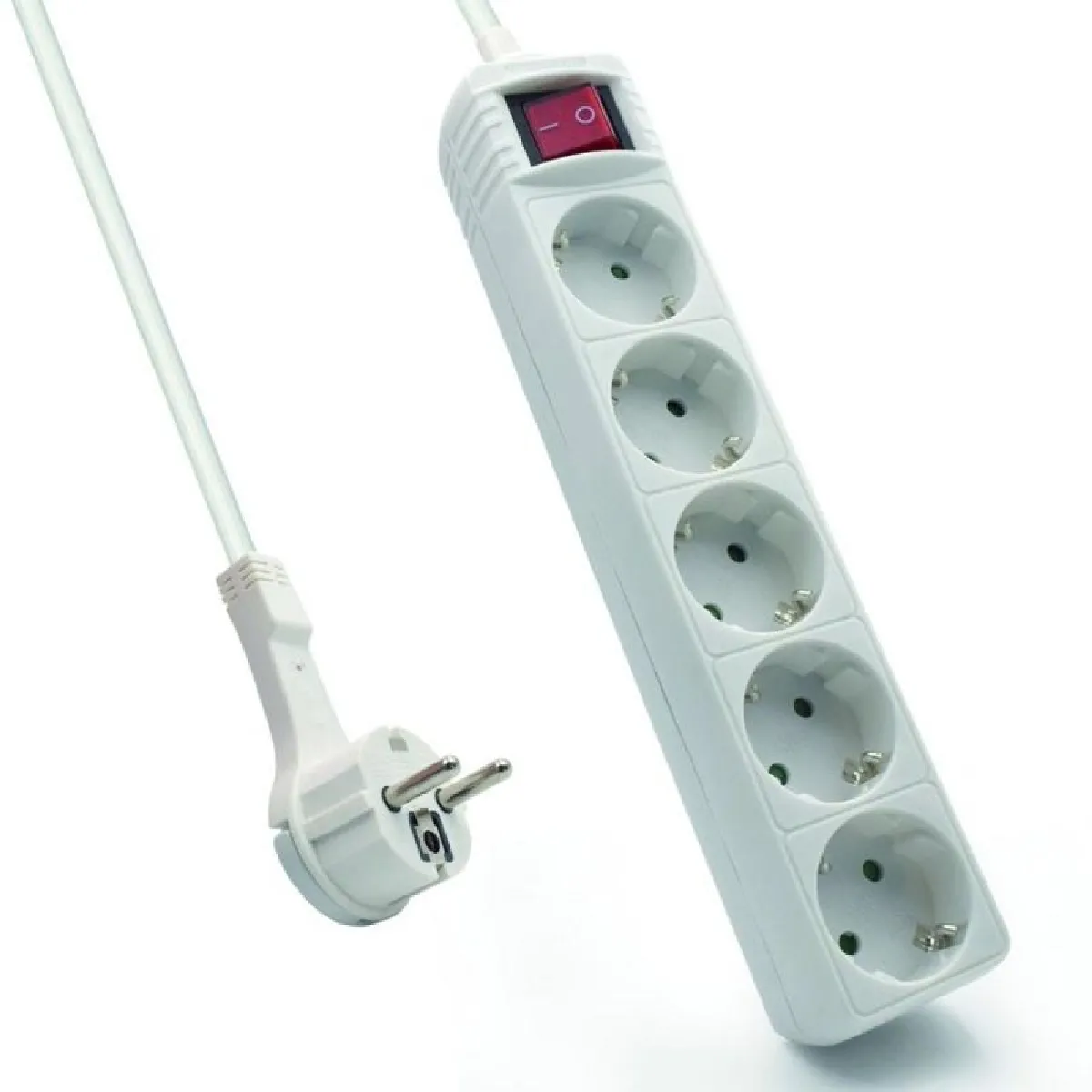 Ewent Bloc 5 Prises - Blanc