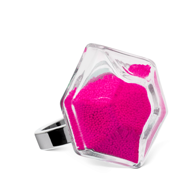 Bague en verre soufflé - Energie Medium Billes