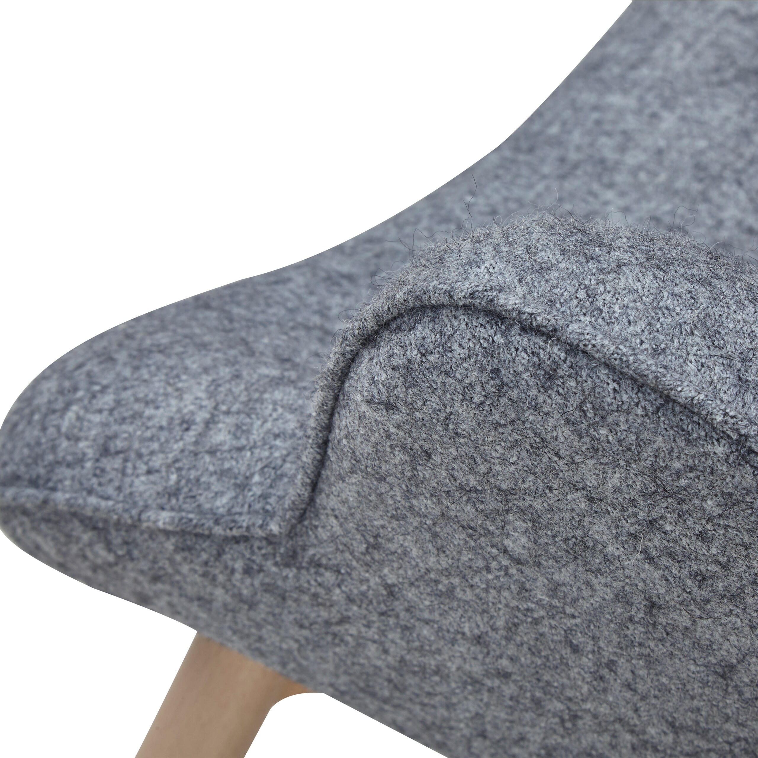 Sessel grau Webstoff Relaxsessel Polstersessel Ohrensessel Loungesessel