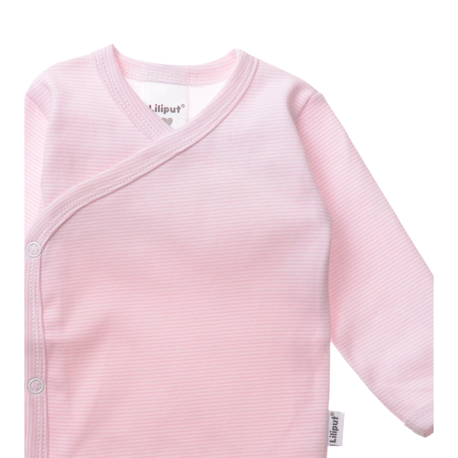 Liliput 2er Pack Wickelbodys weiß rosa-gestreift