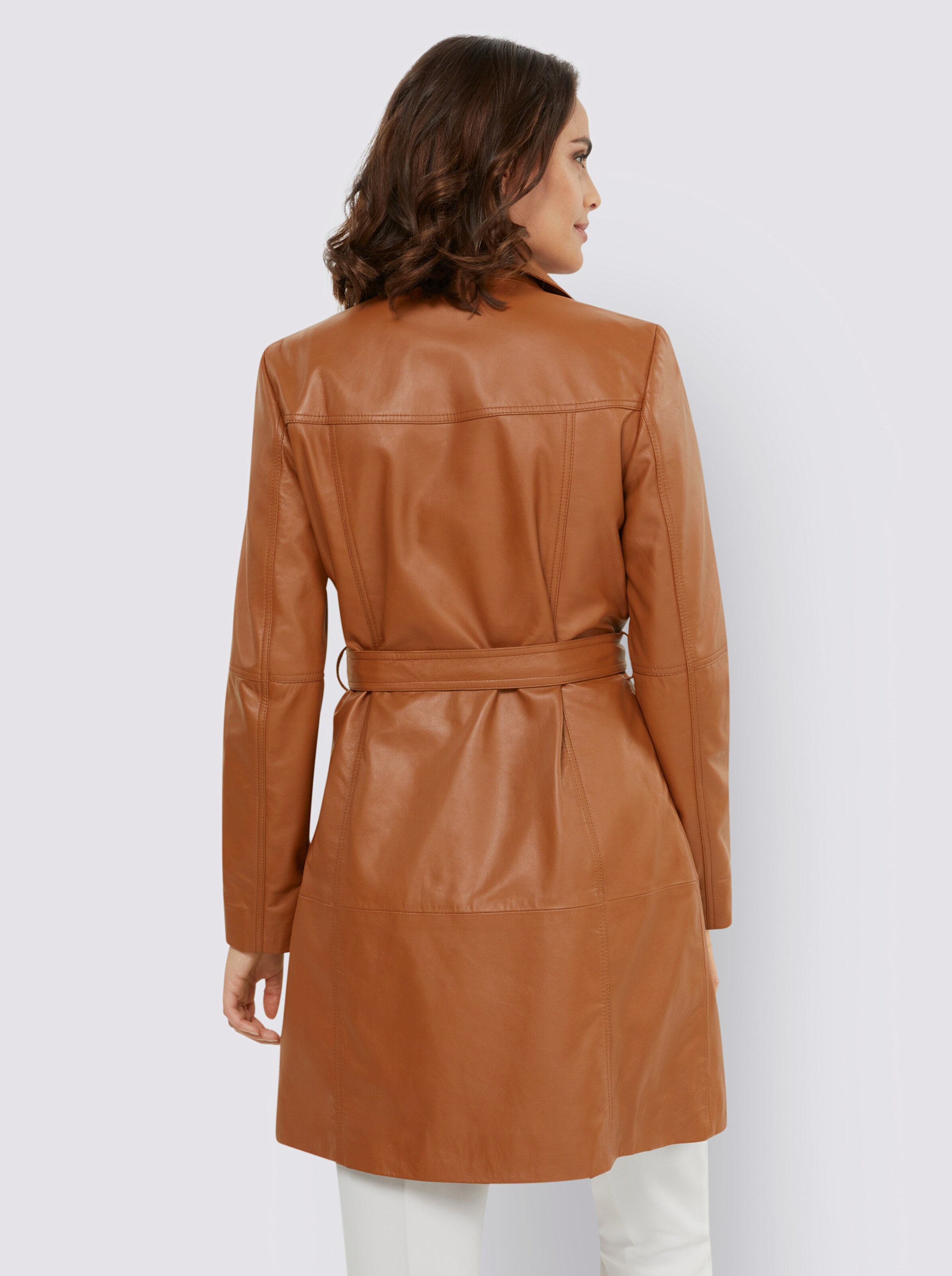 Leder-Mantel