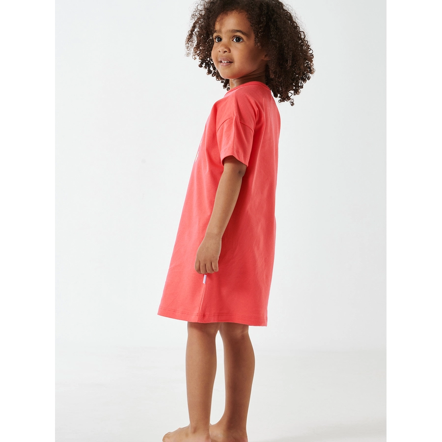 Schiesser Nachthemd Girls World Organic Cotton rot