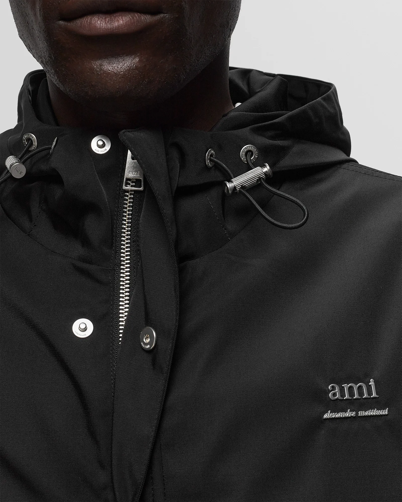 AMI Paris HOODED AMI WINDBREAKER