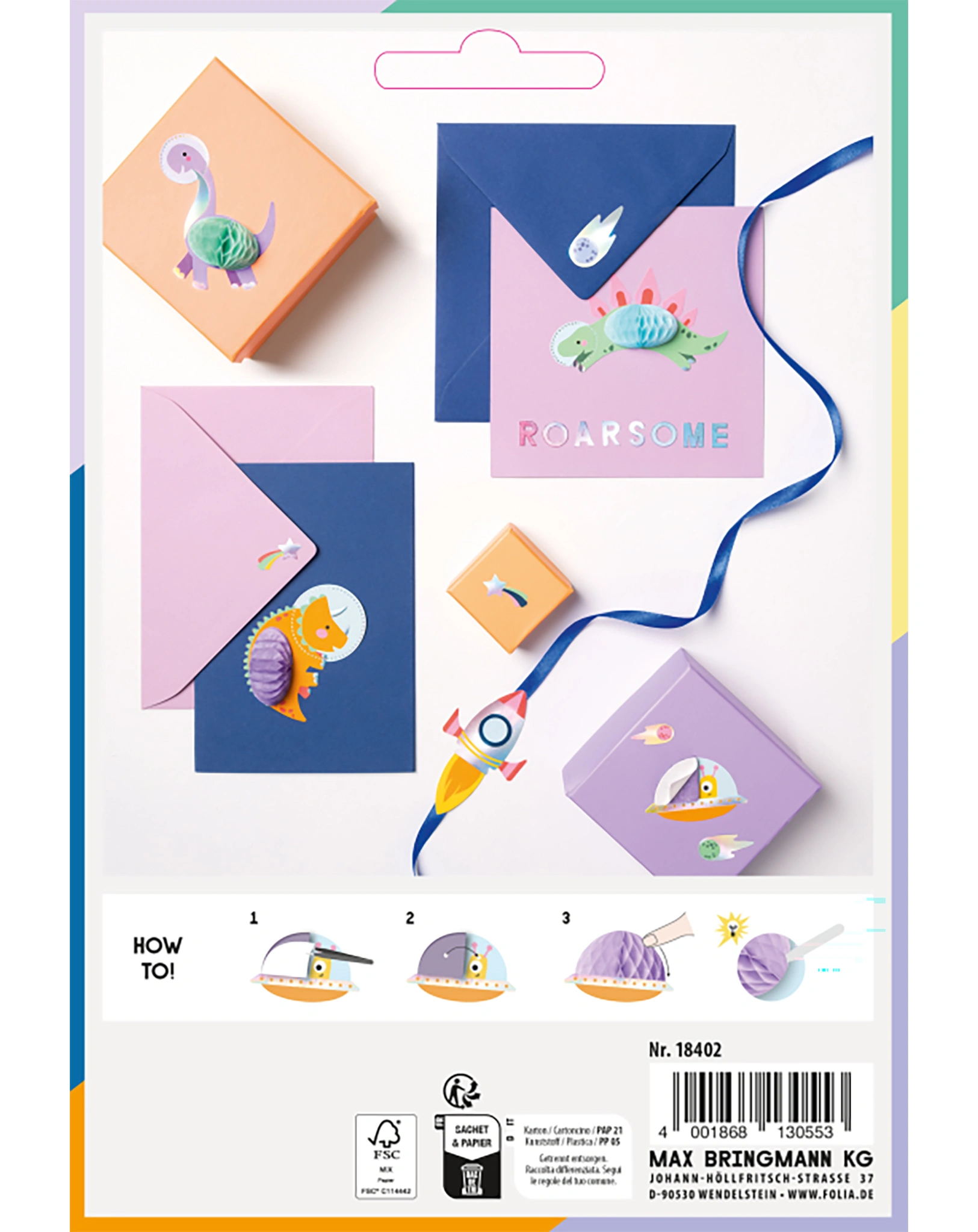 Wabenball-Sticker DINO-MITE 15-teilig