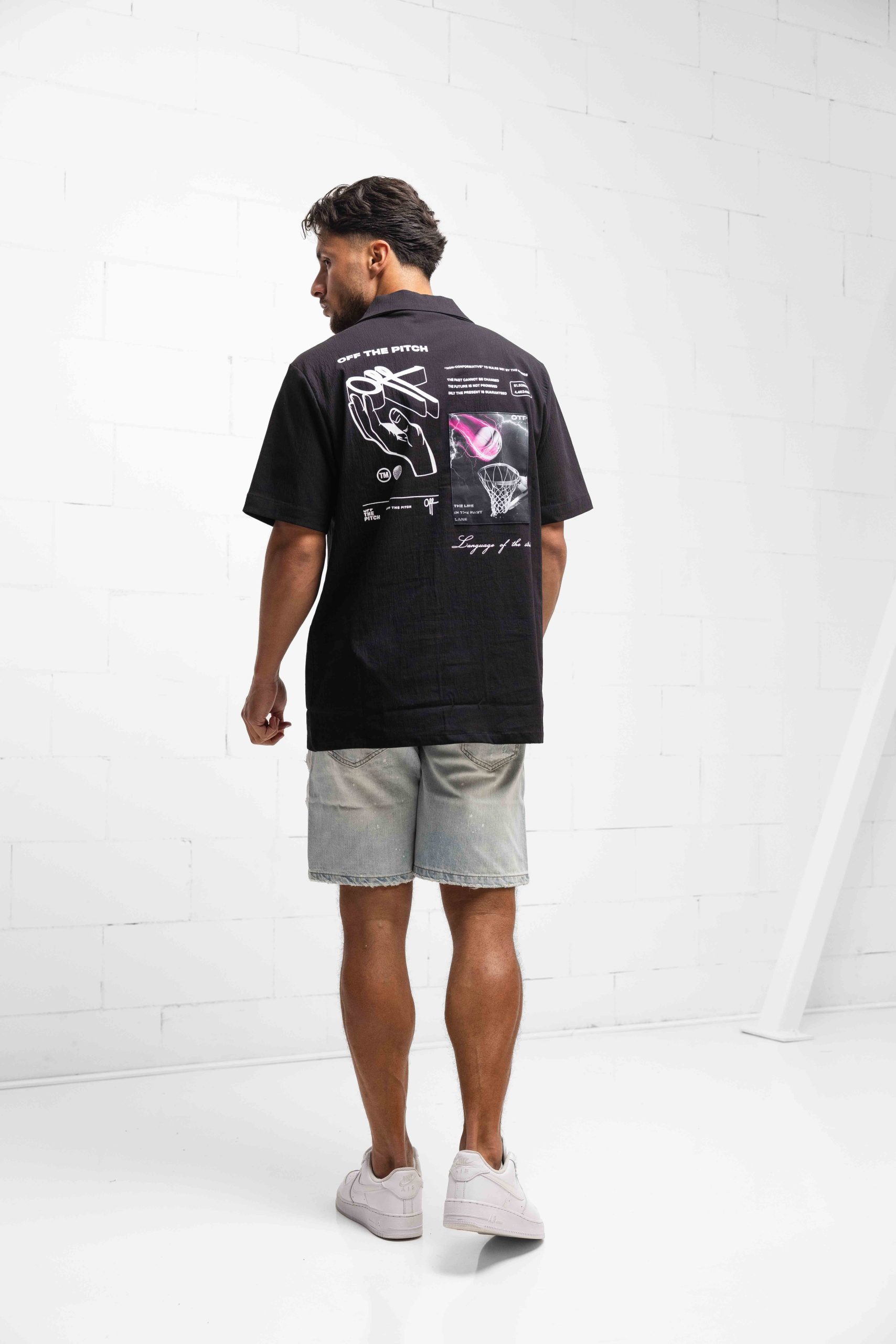 Off The Pitch Spartan Shirt Heren Zwart