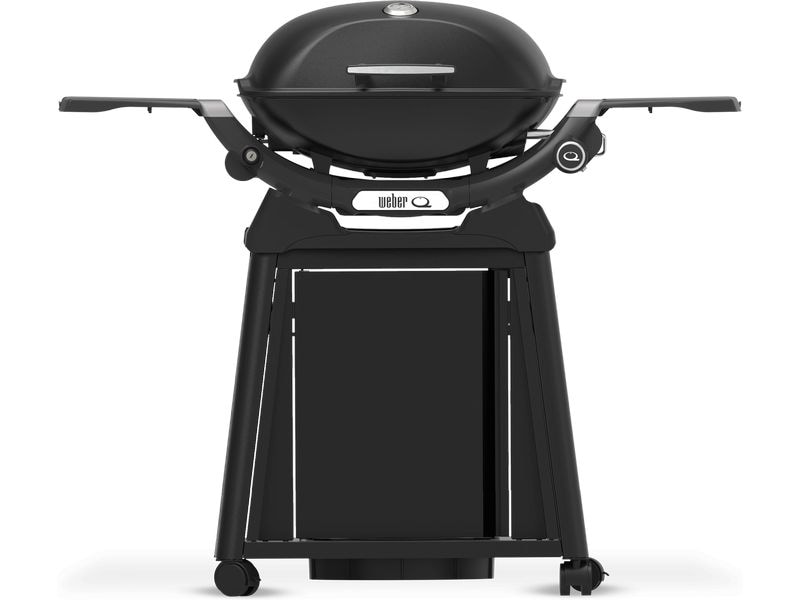 Weber Gasgrill Q2200N mit Rollwagen Gasgrill mit Seitentischen und Rollwagen
