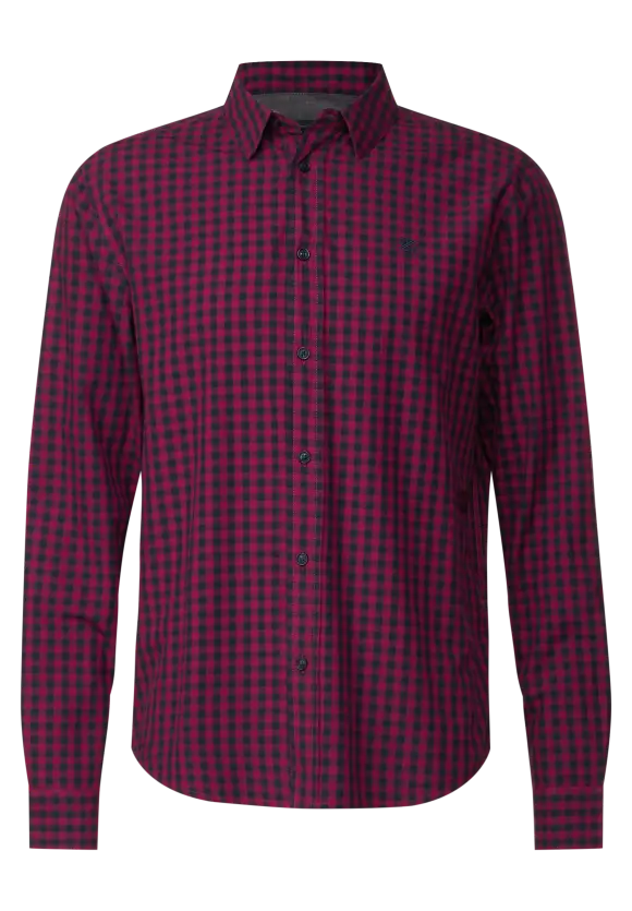 Hemd im Vichy Karomuster - sangria red