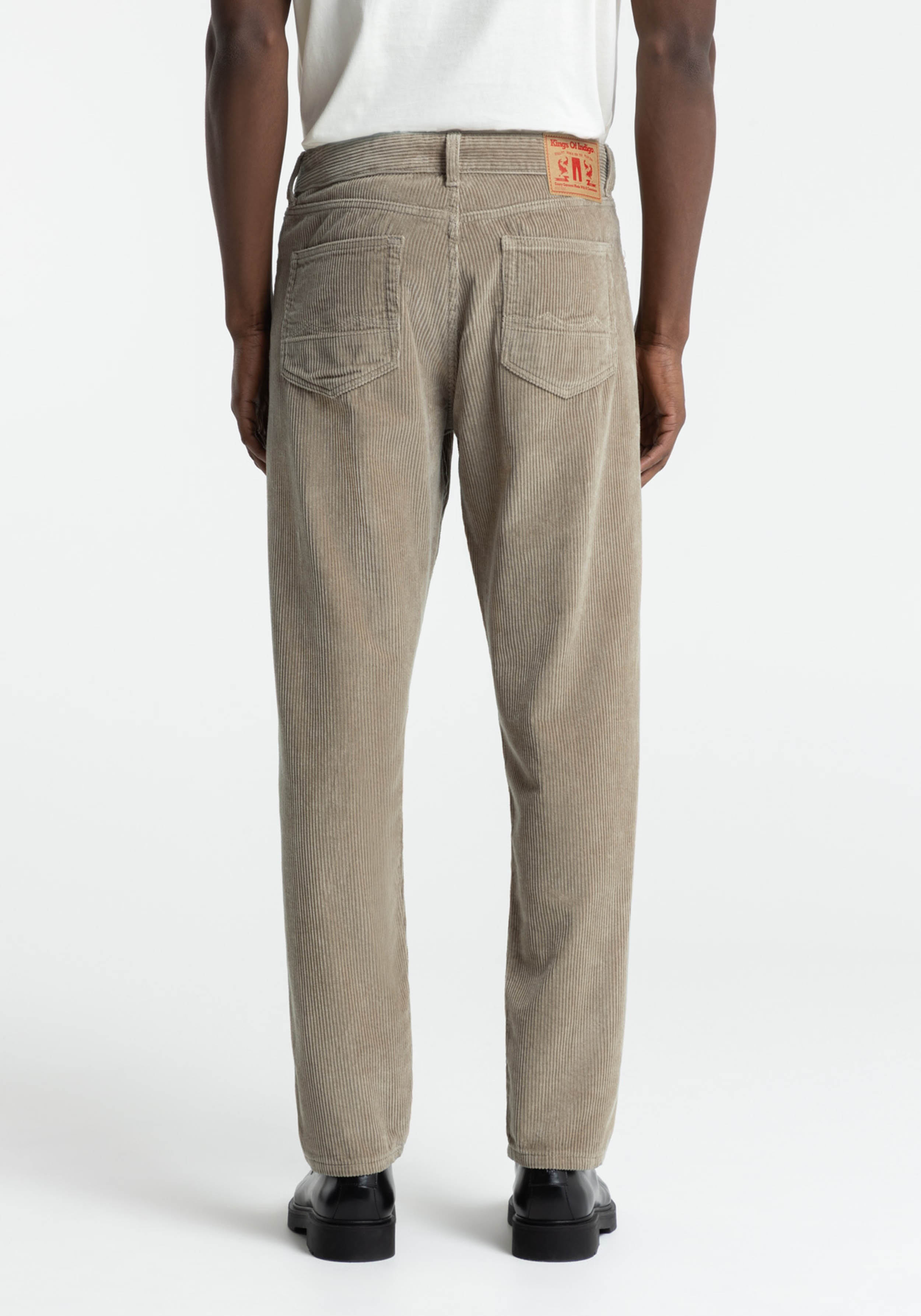 Kings Of Indigo Cord-Hose Sushan Silver Mink