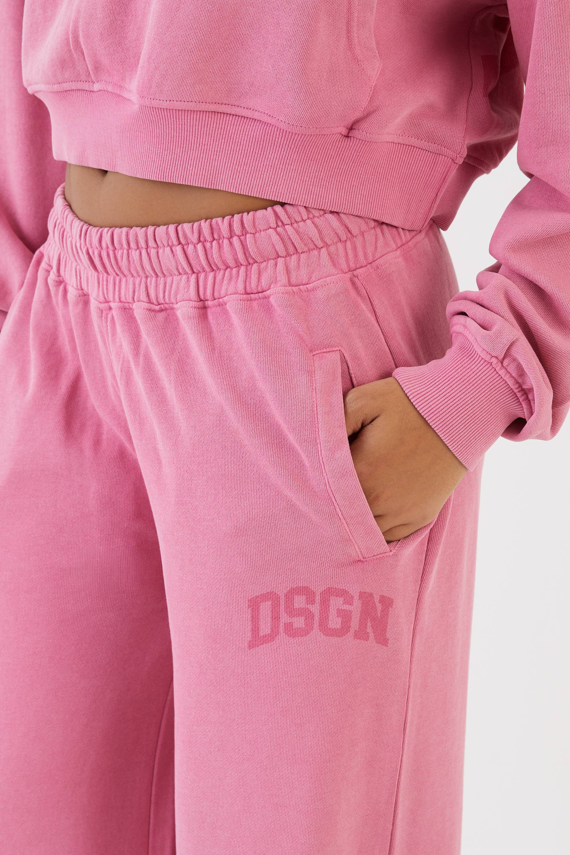 Jogging Dsgn Studio En Coton 100% Teinture Overdyed Coupe Droite