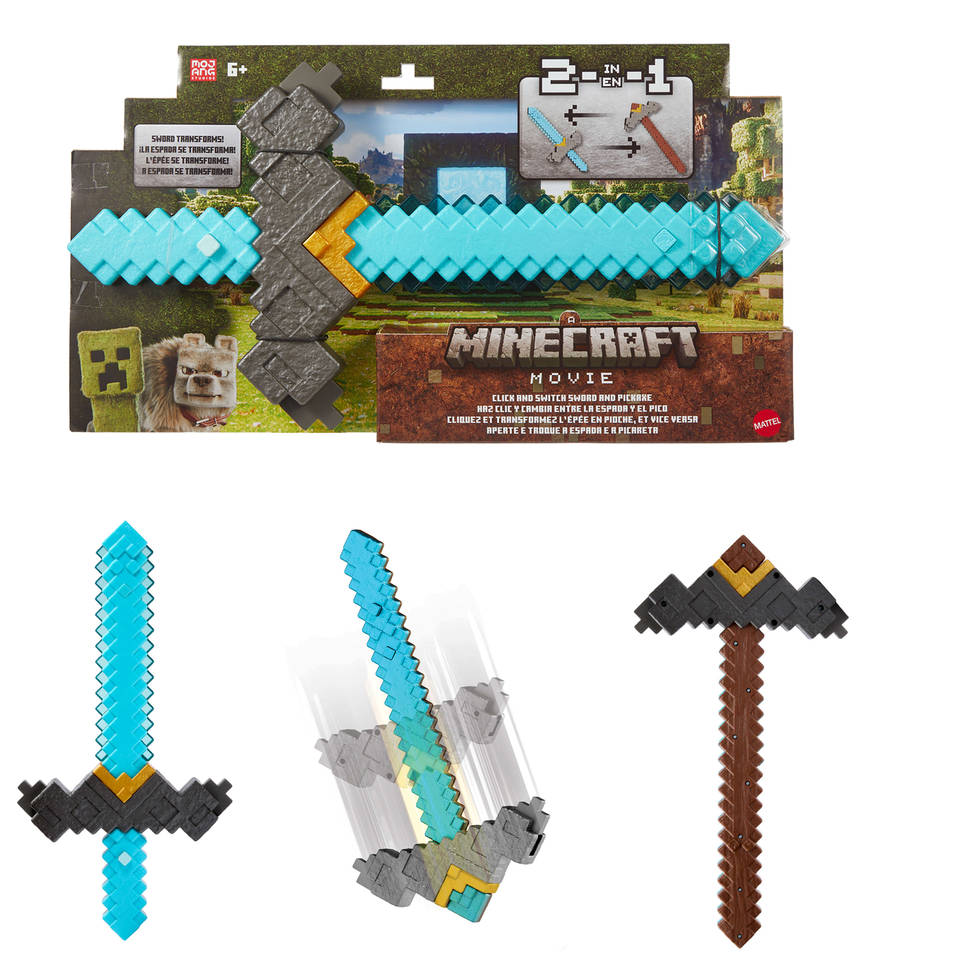 Minecraft Click & Switch Sword en pikhouweel