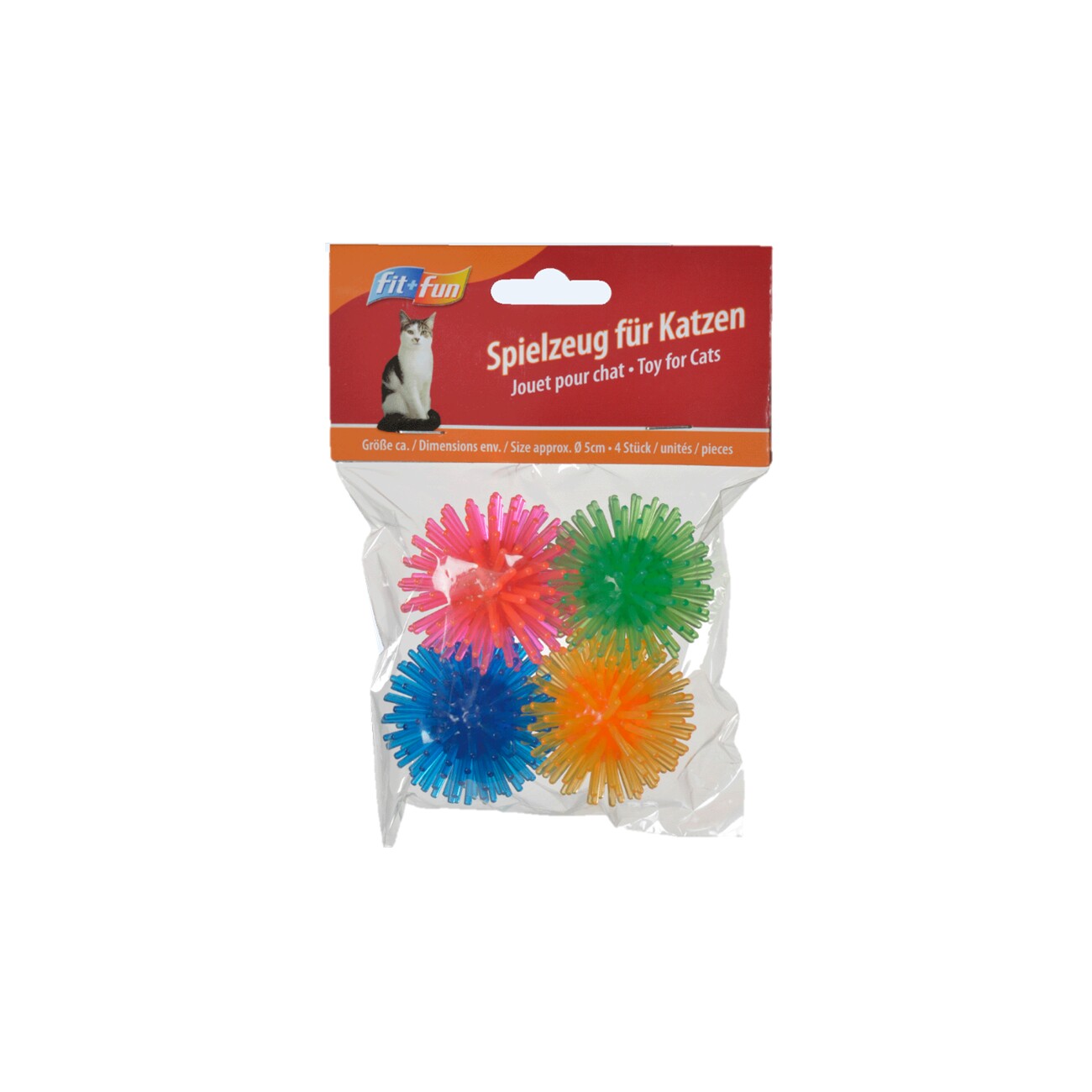 FIT+FUN Spielzeug Igelbälle 4er-Pack