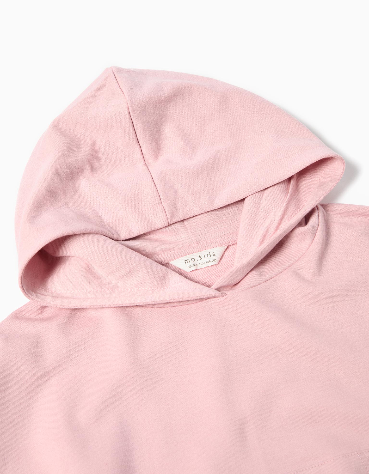 Sweatshirt de Felpa Capuz, Menina, Rosa Claro