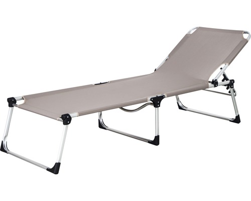 Siena Garden XXL ligstoel, taupe stof