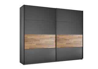 Schwebetürenschrank Rivoli Montana Oak-Optik/Graphit 270x210x64 cm