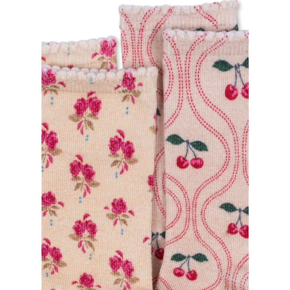 Køb Konges Sløjd Cherry Mix 2 Pak Printed Strømper