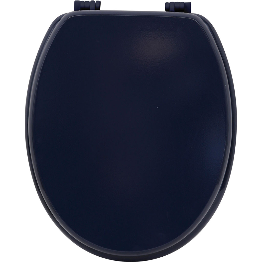 Abattant WC bois bleu nuit 37.5x46cm