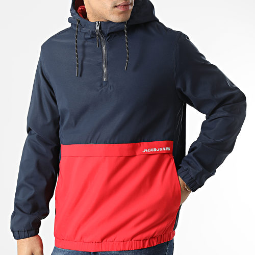 Coupe-Vent Barton Bleu Marine Rouge