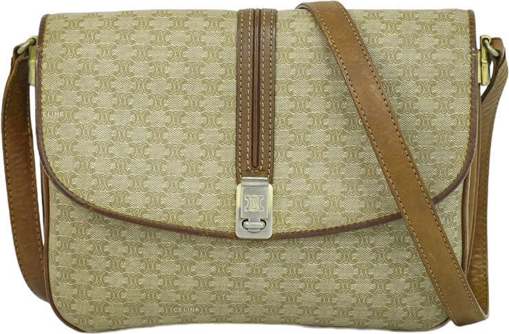 Celine Vintage Celine Crossbody Bag Beige