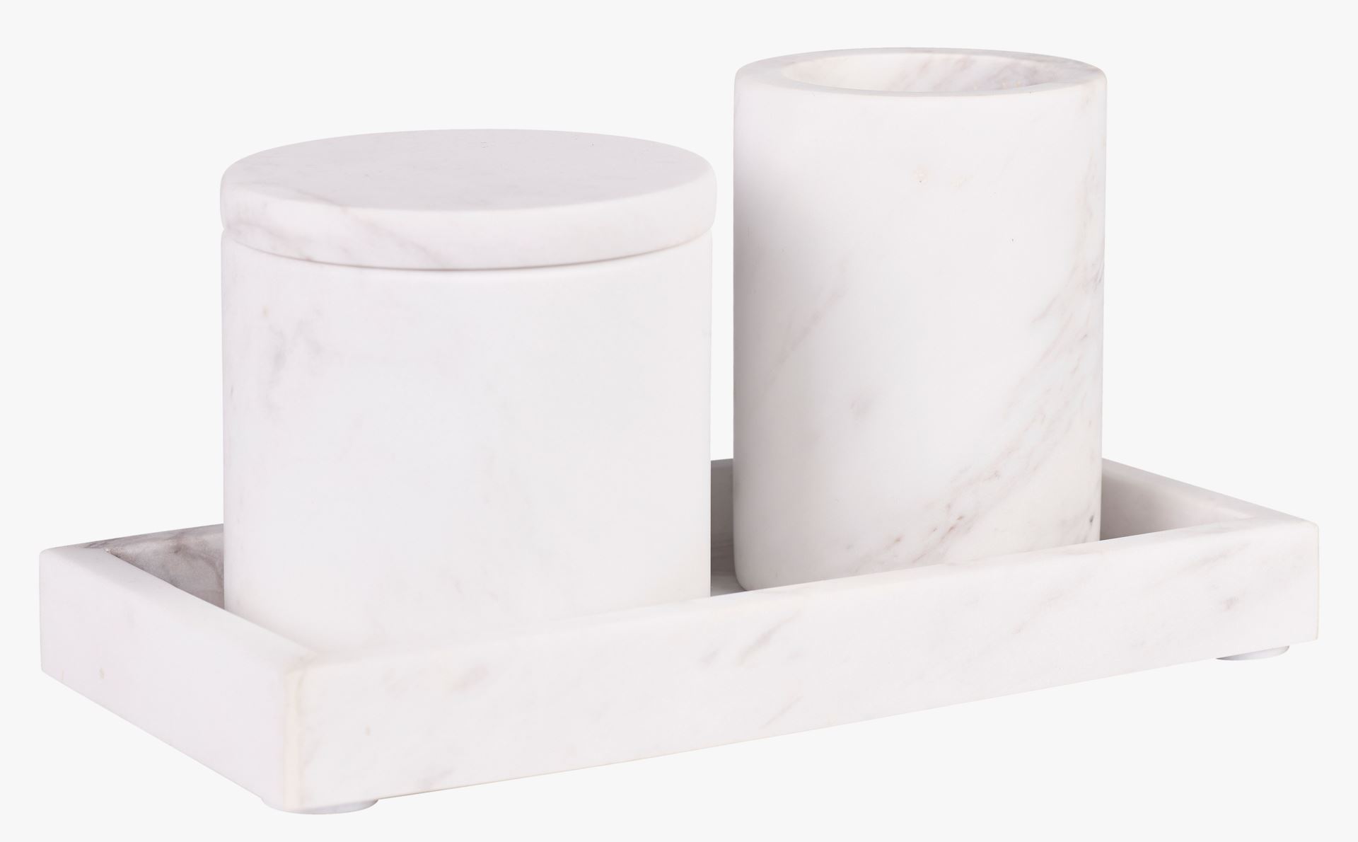 Marmor brett hvit - 11x22x3 cm