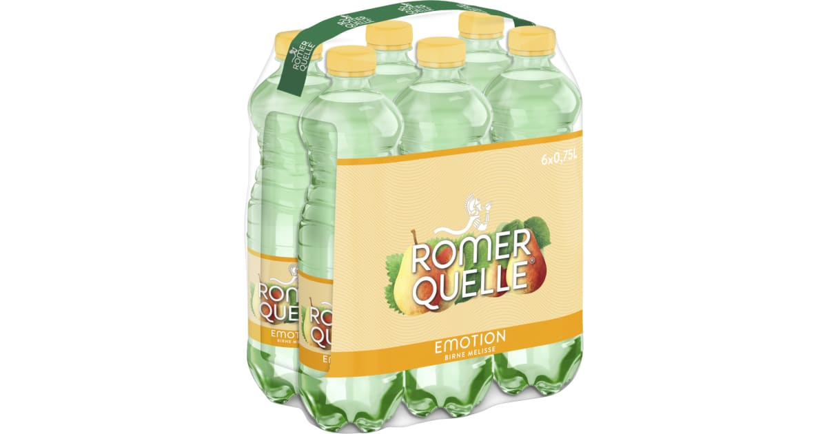 Römerquelle Emotion Birne-Melisse Tray 6x 0,75 Liter (Einweg)