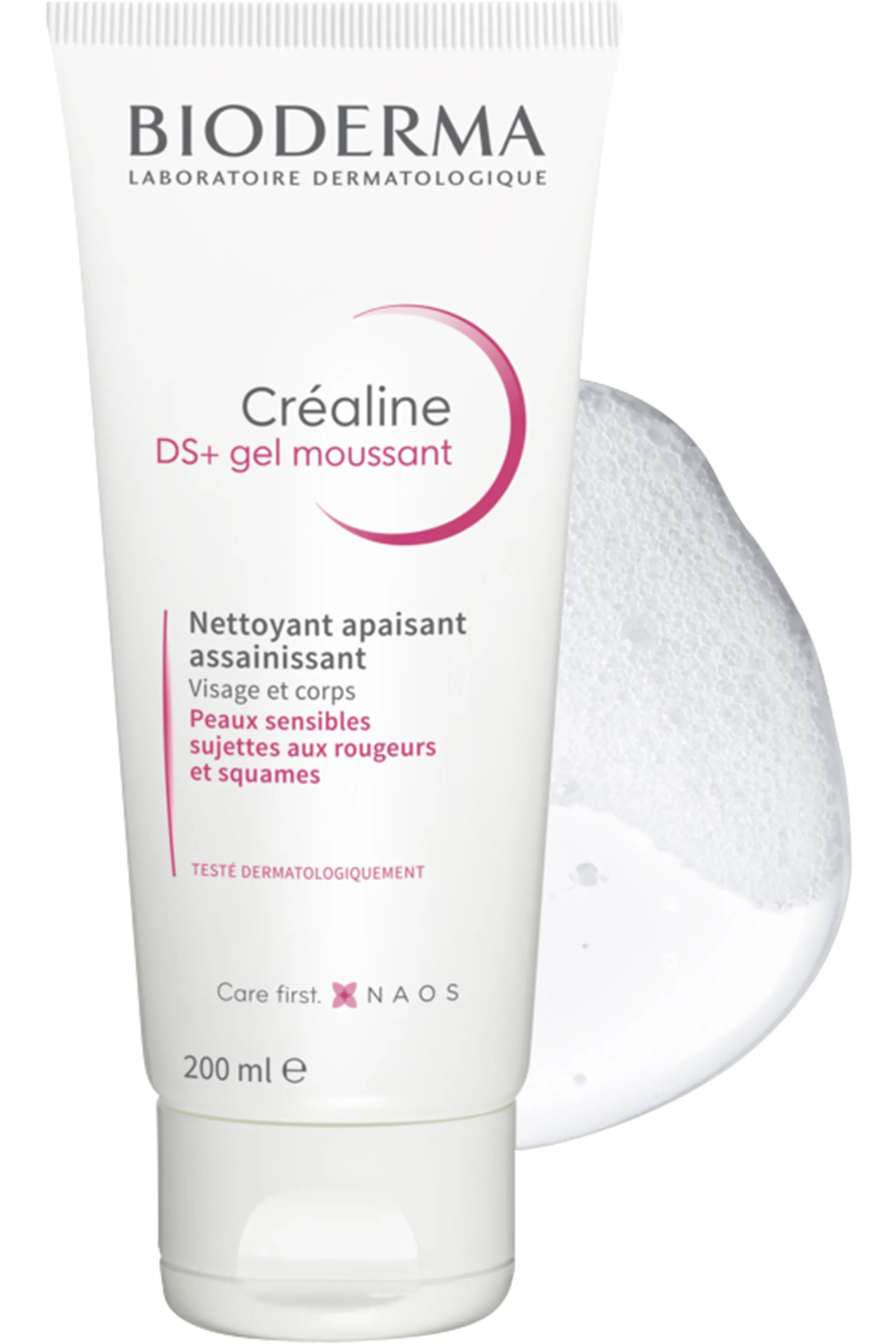 Bioderma Gel Moussant apaisant Créaline DS+ Gel Nettoyant-200 ml