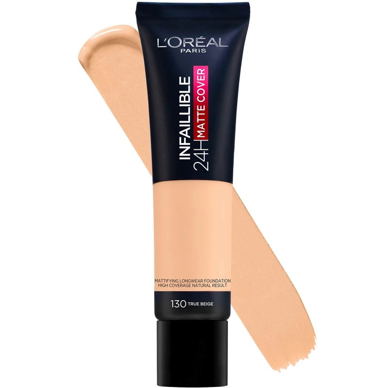 L'Oréal Paris Cosmetics Infaillible 24H Matte Cover Foundation SPF 16 - 30 ml- 130 True Beige