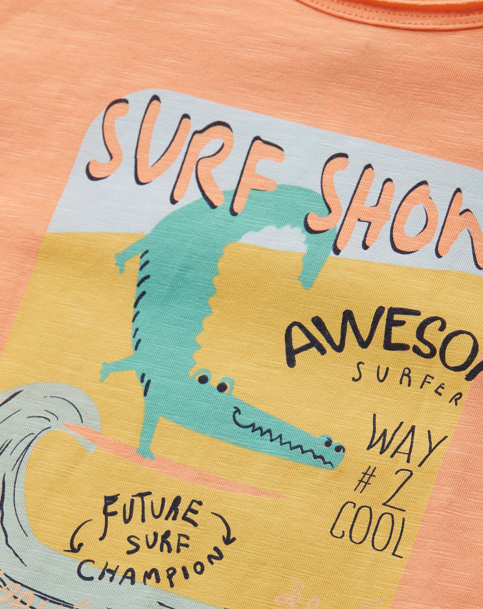 T-Shirt SURF SHOW in orange