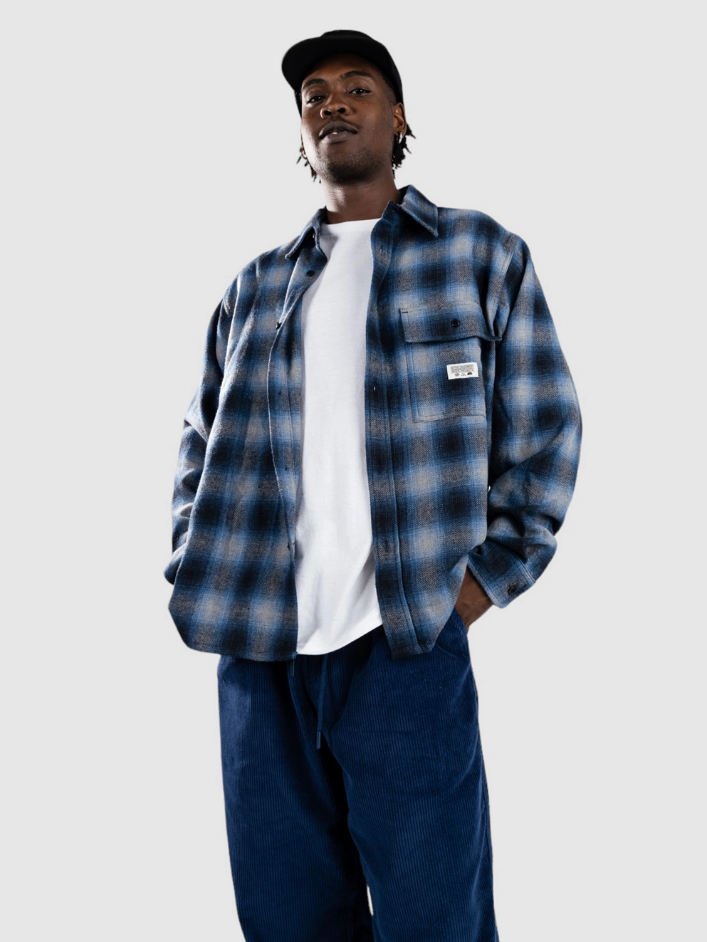 Rivvia Projects Off Track Check Shirt blue