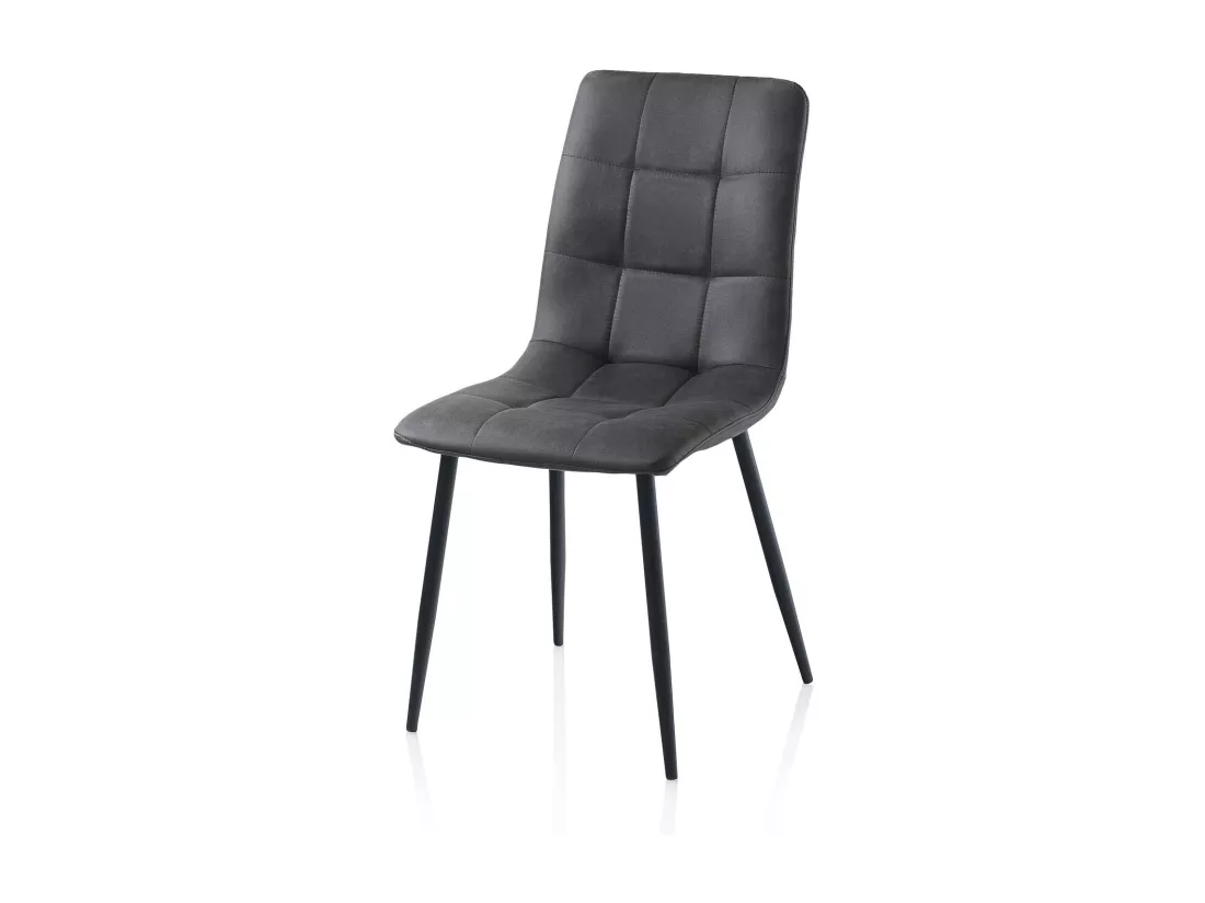 Set de 4 Chaises LEA gris