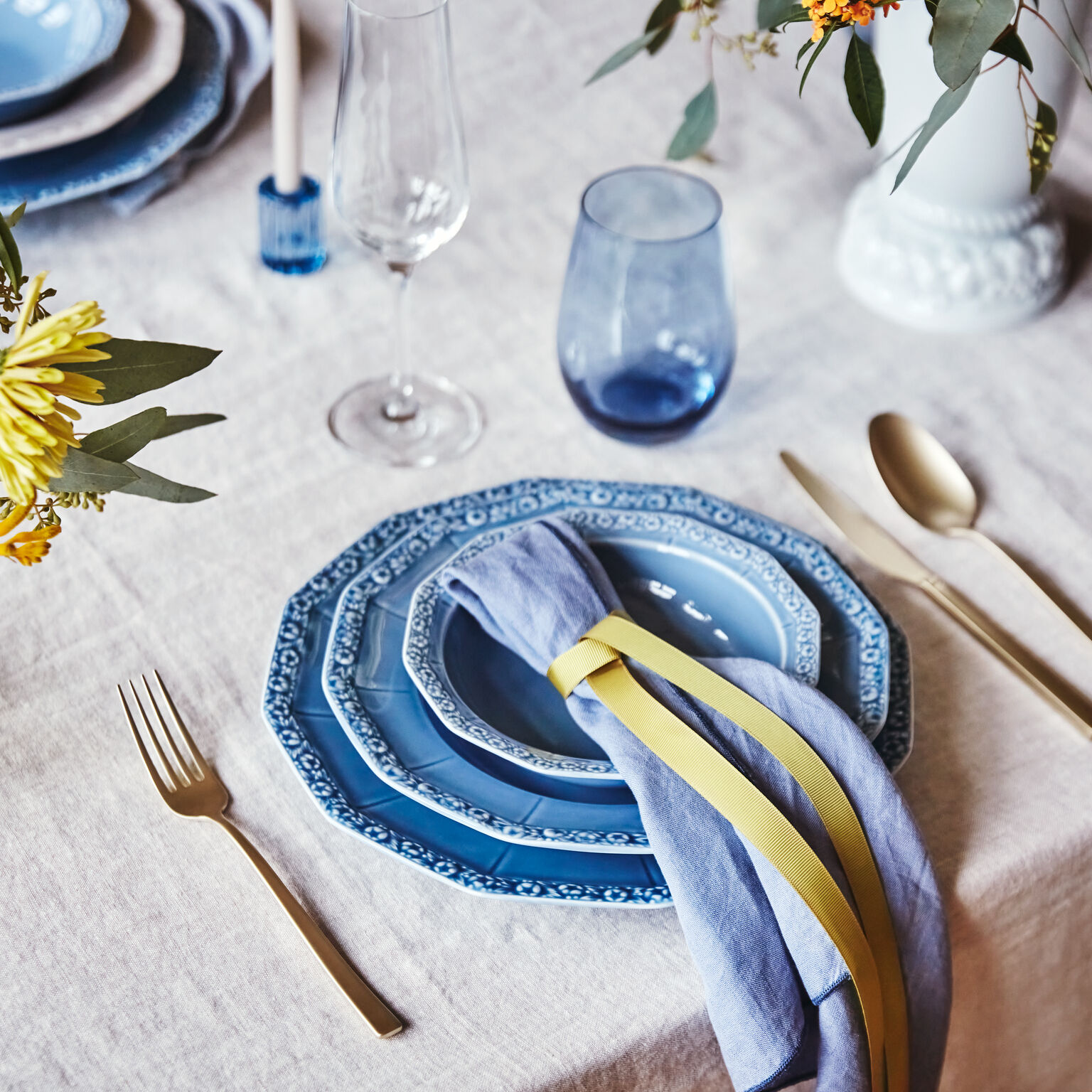 Maria Dream Blue Suppenteller 23 cm