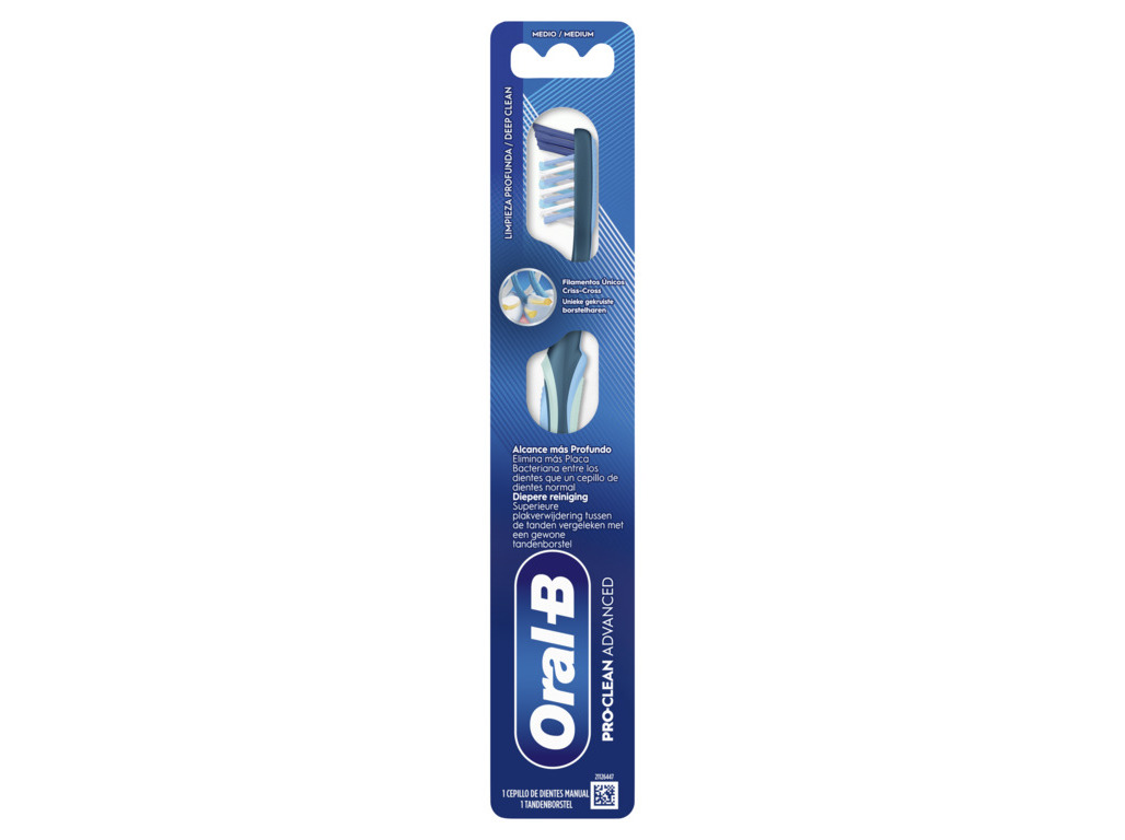 ESCOVA DE DENTES ORAL-B MANUAL PRO-CLEAN ADVANCED 1UN