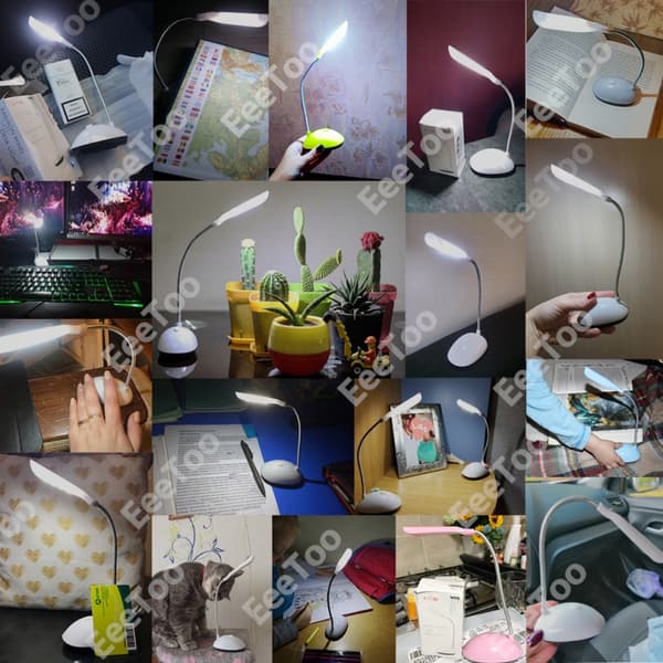 Batteridrevet LED bordlampe