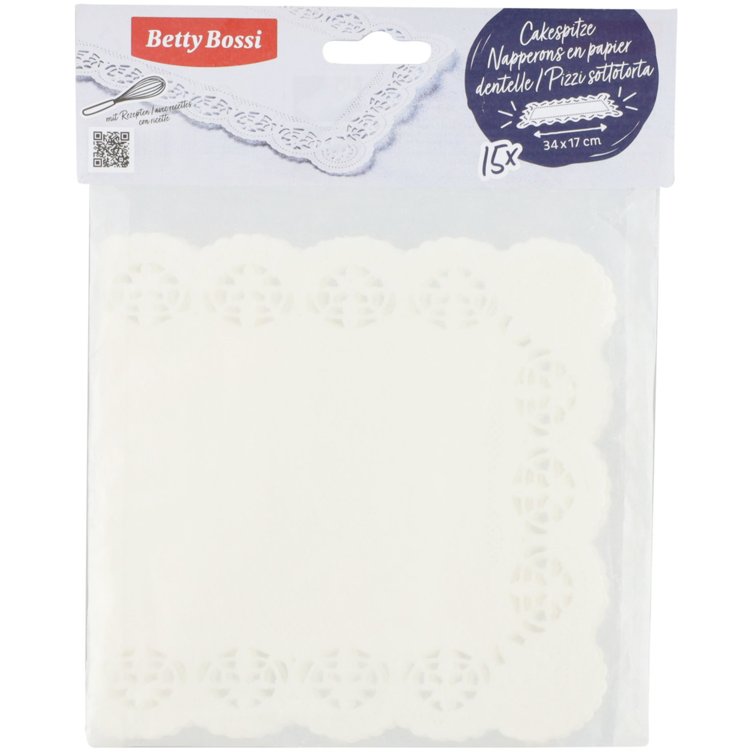Betty Bossi Cakespitze 17x34cm 15 Stück