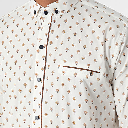 Chemise Manches Longues Beige