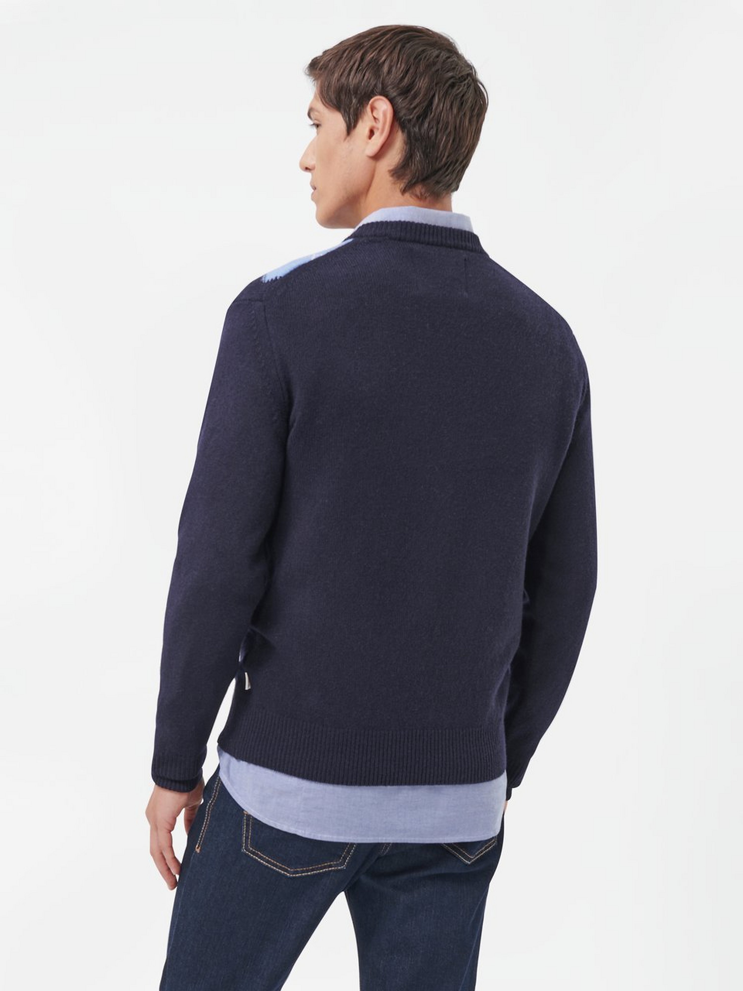 Rundhals-Pullover ARGYLE C- NECK