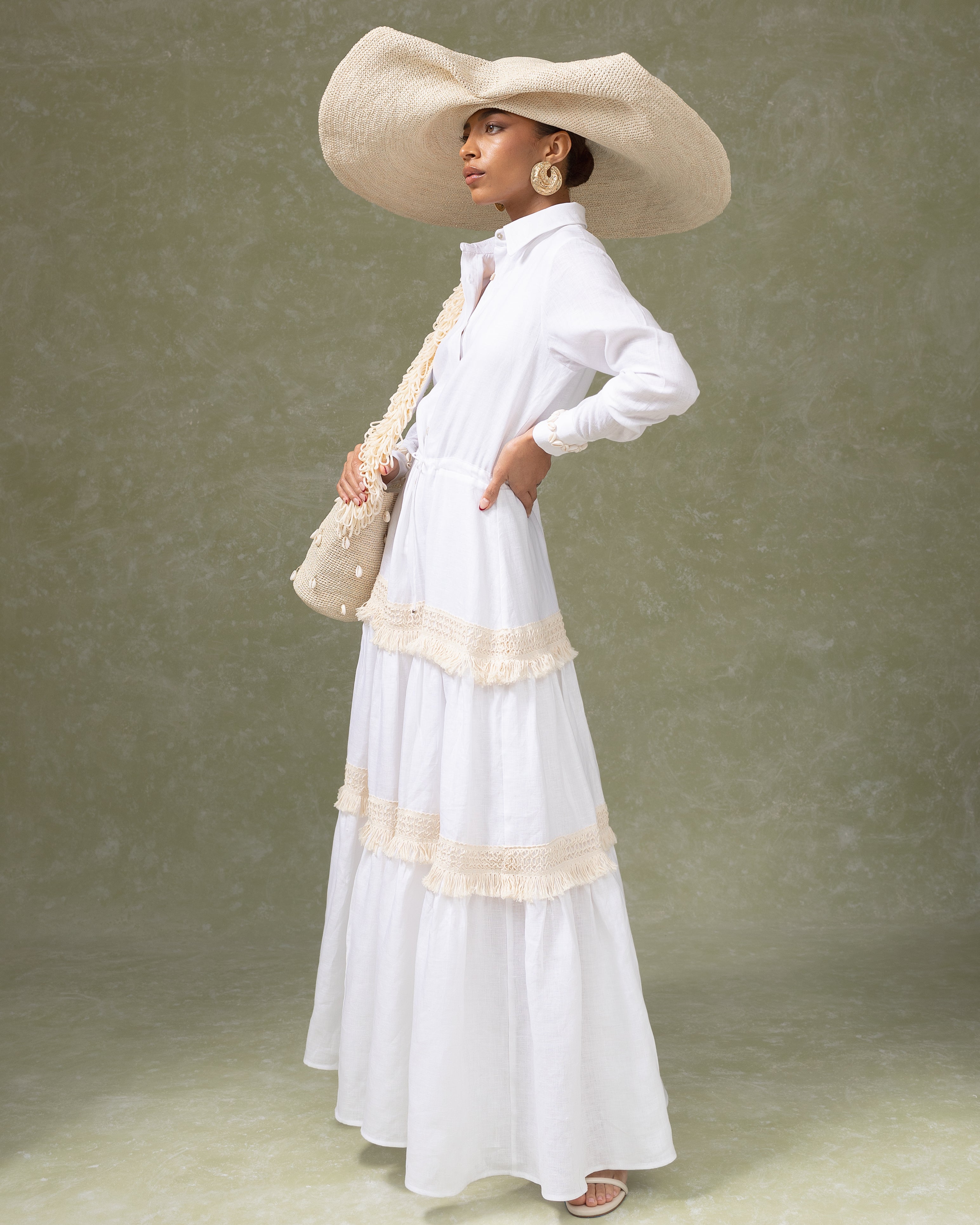 Robe chemise maxi