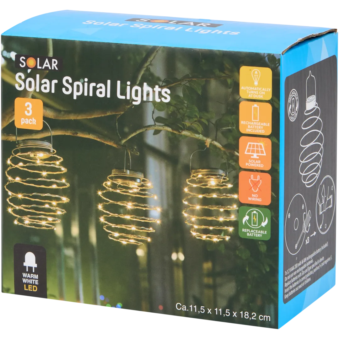 Lampes solaires spirale Solar