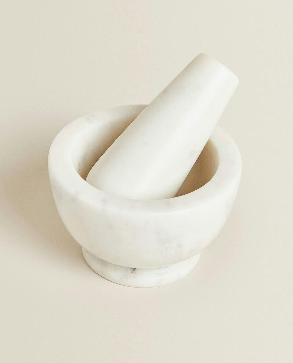 PILÃO E ALMOFADA DE MÁRMORE