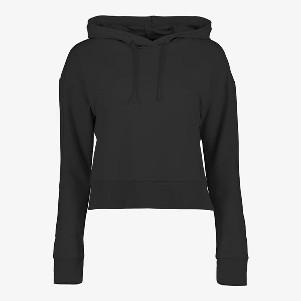 Osaga cropped dames hoodie zwart