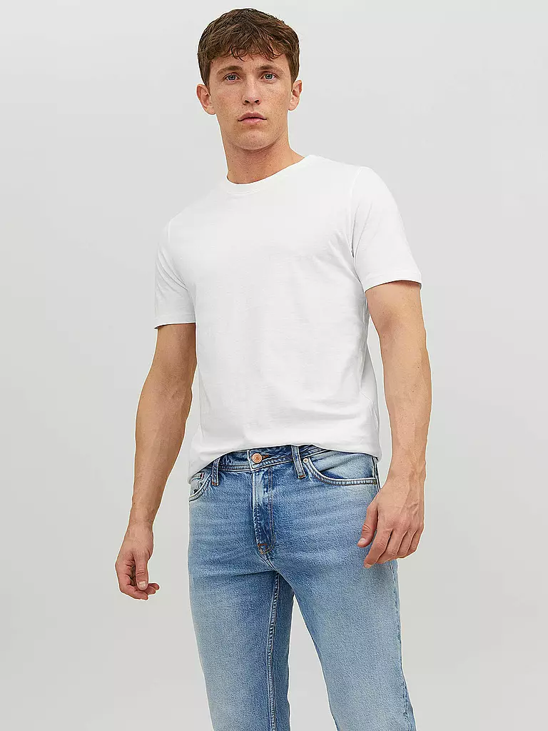 JACK & JONES T-Shirt JJEORGANIC weiss