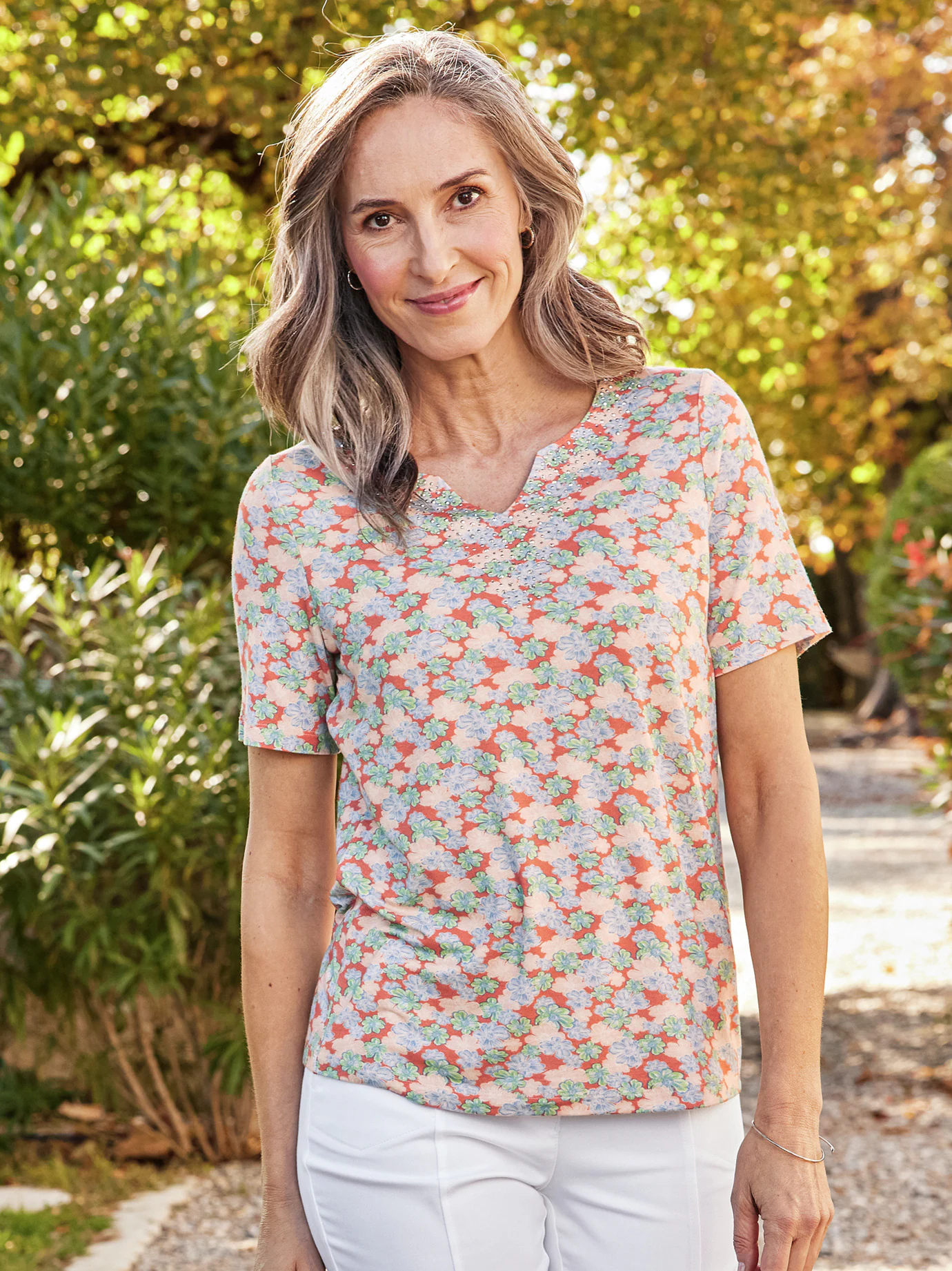 Halbarm-Shirt Seidenweich